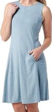 Smartwool Everyday Exploration Dress Merino Wool Tank Storm Blue Heather M